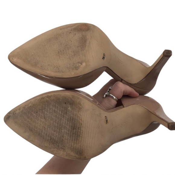 BCBGeneration Beige Nude Patent Leather Heels - Picture 9 of 10